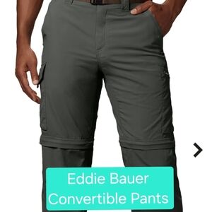 Eddie Bauer Men's Convertible Pants - Gray